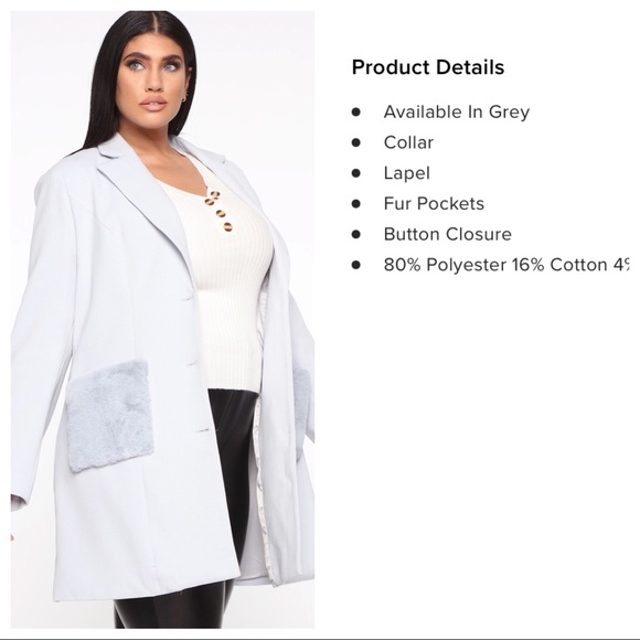 🔥BEAUTIFUL GRAY DAYZ COAT - Picture 4 of 5